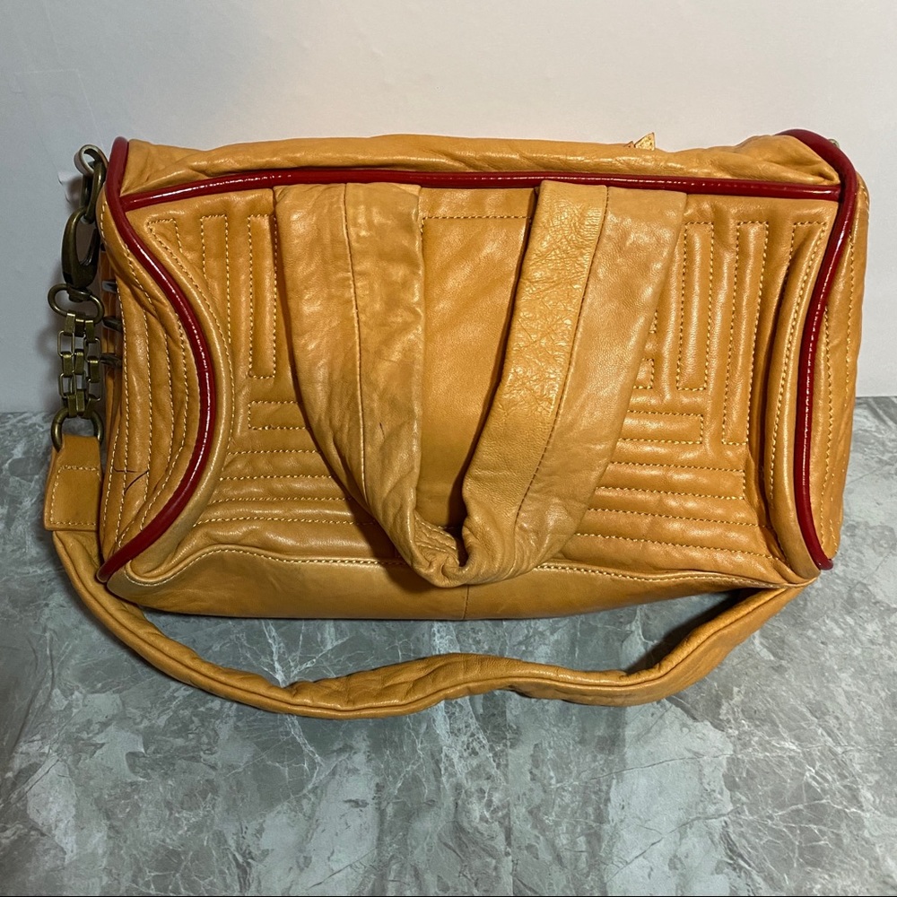 Kelsi Dagger Leather Satchel Tan Brand